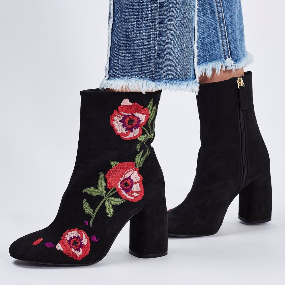 TopShop MADAME Embroidery Boots | EU 39